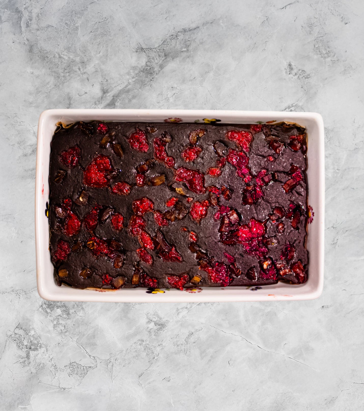 Raspberry & Caramel Chocolate Cake